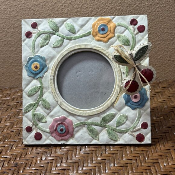 Figi Graphics Cherries And Flowers Picture Frame - Picture 1 of 9